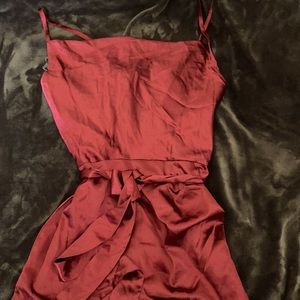 Silk Red Dress